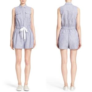 Kate Spade Broome Street Light Blue Linen Stripe